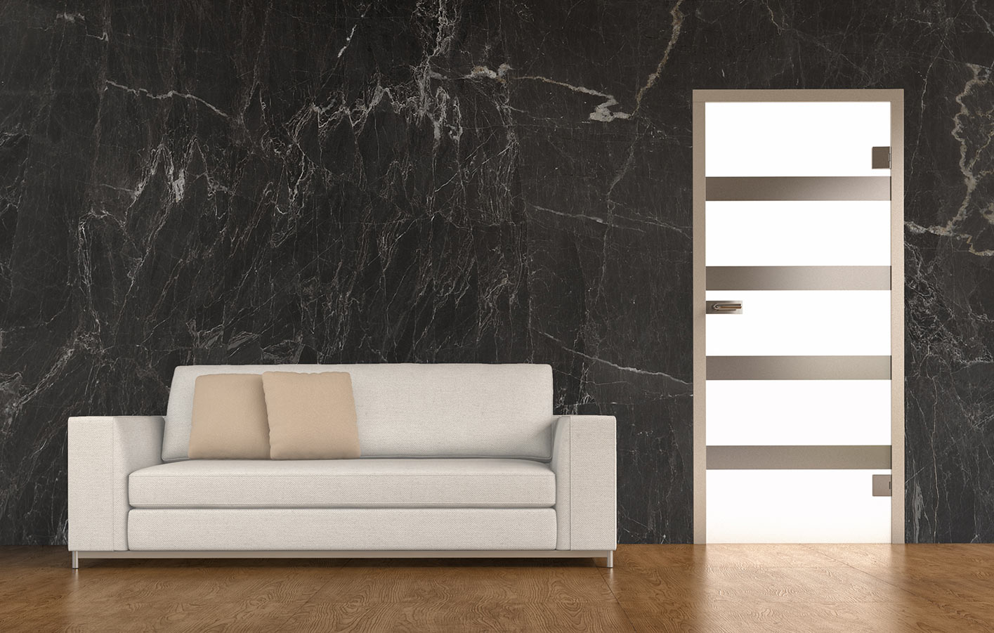 Moderne Glastüren für lichtdurchflutete Räume moderne Räume mit Glastüren, Glastrennwänden und Muster